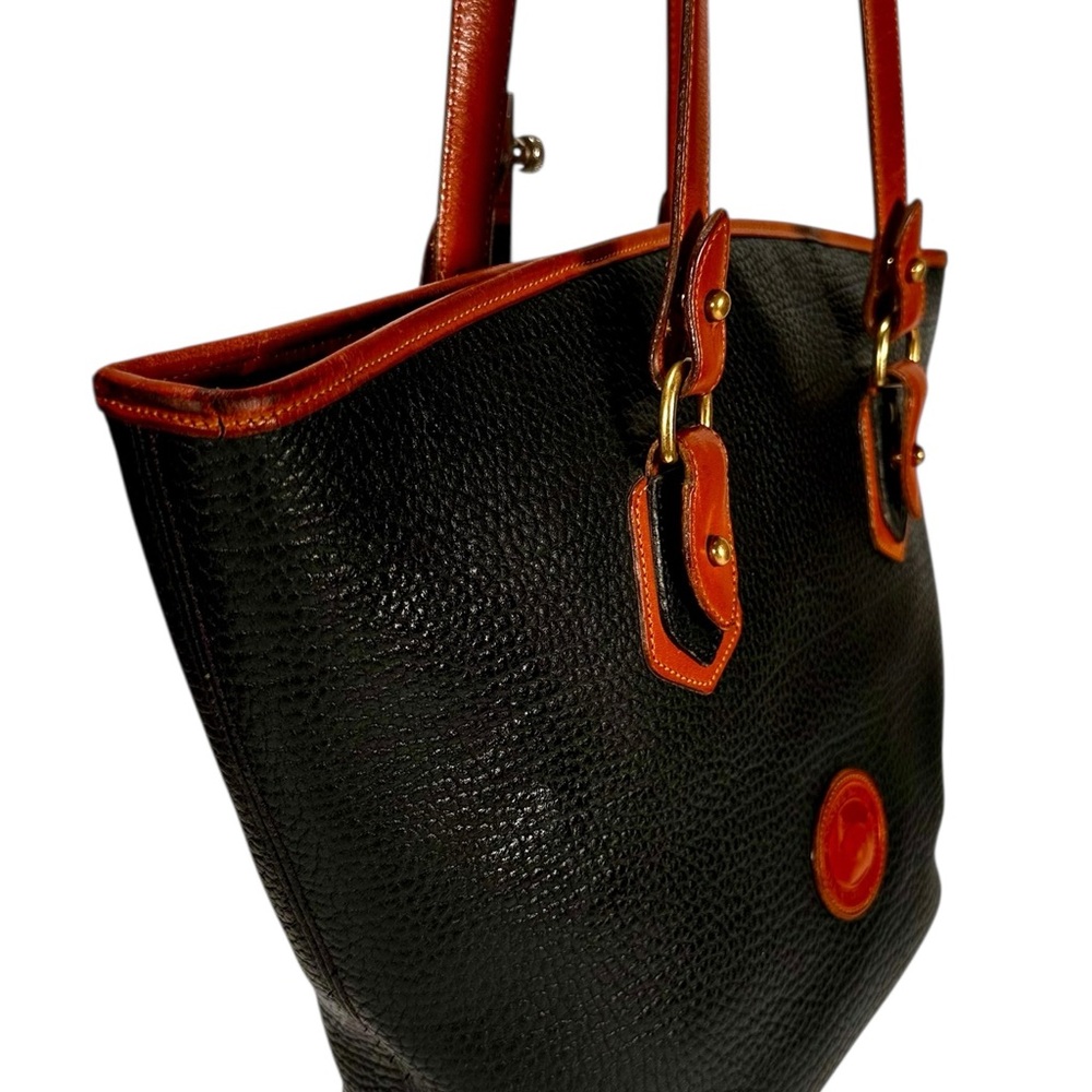 Dooney & Bourke Vintage Leather Shoulder Tote Bag - Picture 3 of 13
